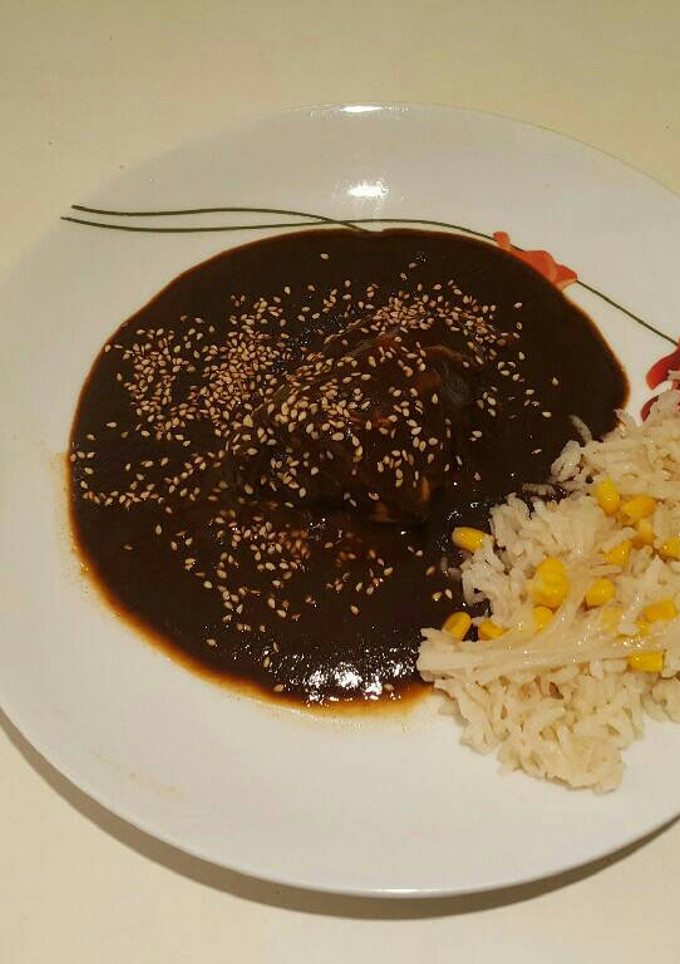 Una foto de Mole poblano
