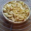 Tarte aux pommes rhubarbe