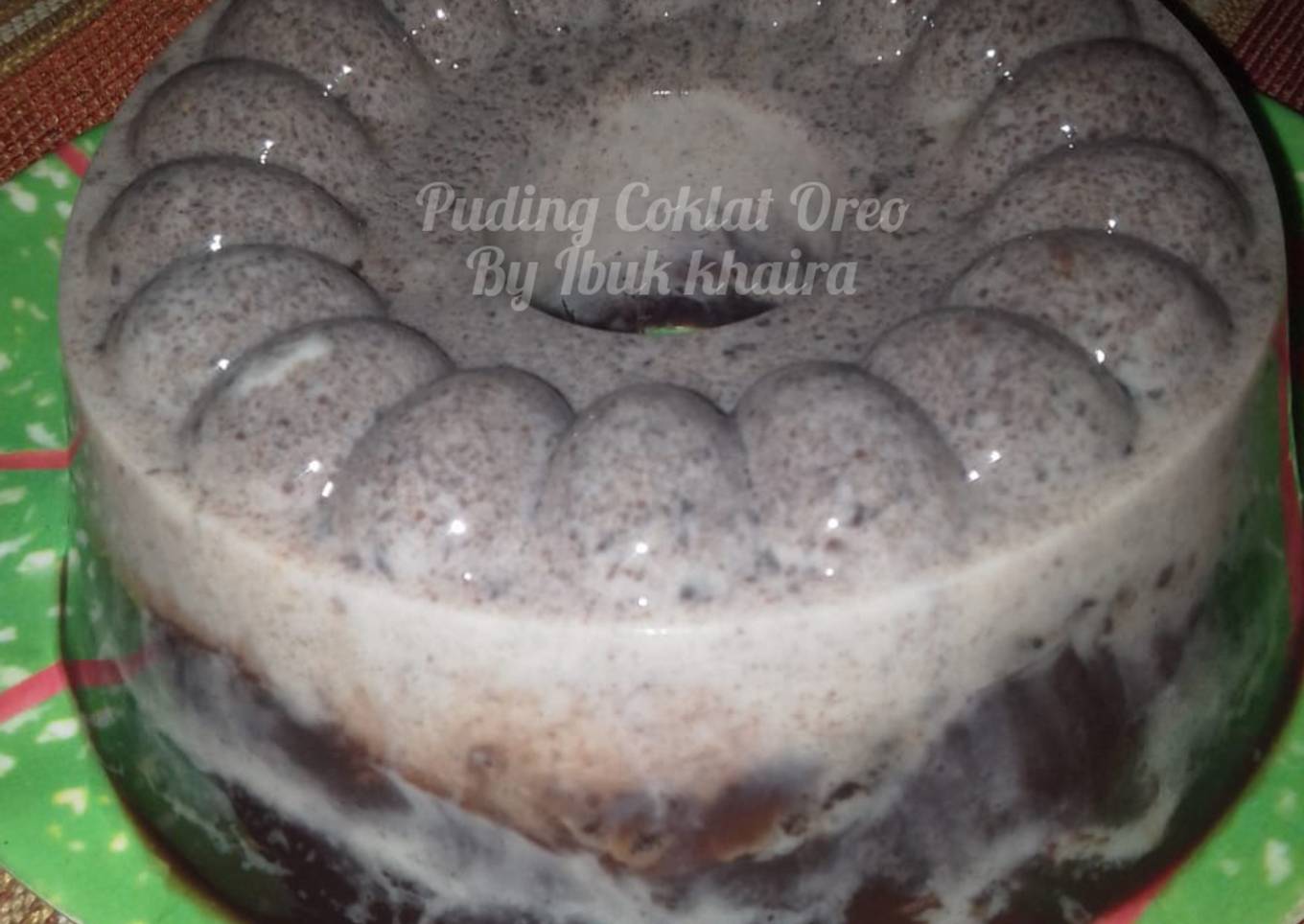 Puding Coklat Oreo,sederhana