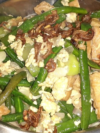 Langkah Gampang Menyiapkan Resep Tumis kacang panjang oyong tempe yang Enak Banget Anti Ribet, Mantap