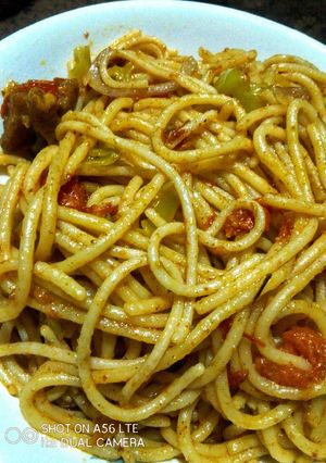 A picture of Green Scotch Bonnet Pasta.