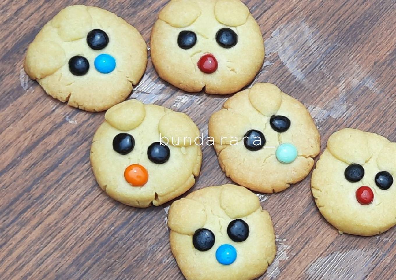 KUKER (KUE KERING) BERUANG, 5 BAHAN SAJA TANPA TELUR!!!