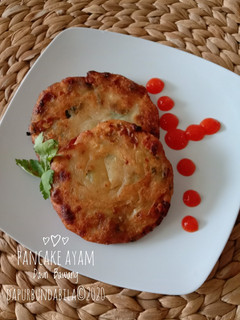 Foto resep Pancake Ayam Daun Bawang