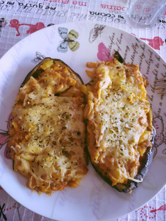 Una foto de Berenjenas rellenas