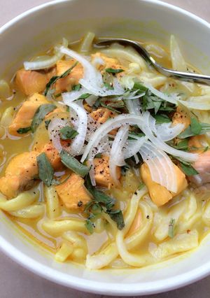 Hình của món Bánh canh cá hồi 15 phút.