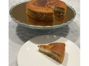 Una foto di torta alla vaniglia