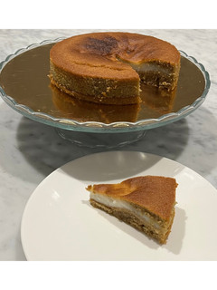 Foto di Torta versata al caffè con crema al latte e vaniglia #airfryer 🥛☕️