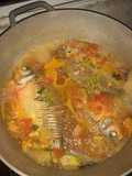 Cachamas guisada con coco