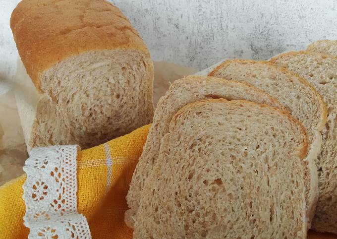 Anti Ribet, Buat Wholemeal Bread (Roti Tawar Gandum) - Tanpa Telur Istimewa