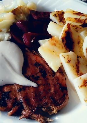 صورة لوصفة ستيك مع الخضار 🥩🥩