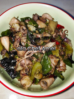 Foto resep Tumis cumi asin