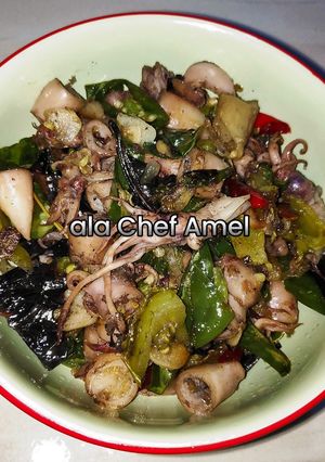 Foto resep Tumis cumi asin