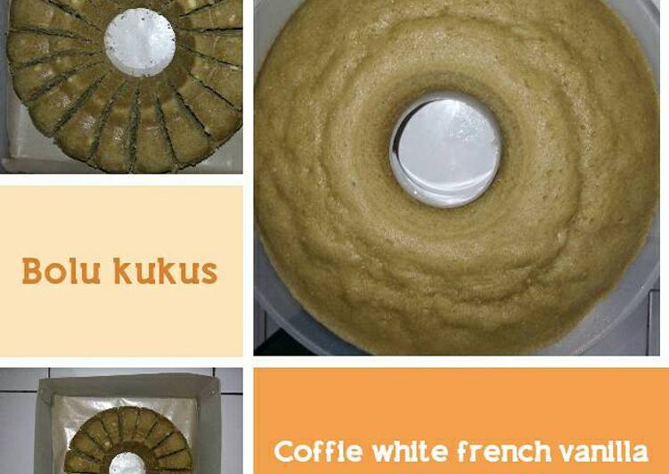 Cara Menyiapkan Bolu kukus coffie white french vanilla 😍😍😍 yang Enak Banget!