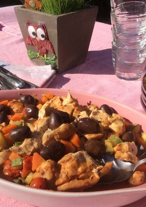 Una foto de Mi primera receta: pollo al horno con vegetales