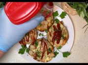 A picture of arugula chicken