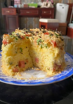 Hình của món Bánh bông lan mặn.