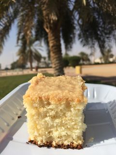 صورة لوصفة كيكة اللبن و جوز الهند