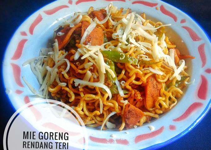 Mie Goreng Rendang Teri