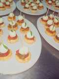 "Canapé de figo e Mozzarella"Vegetariano