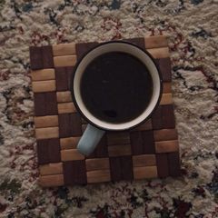 A picture of Keto coffee with mango or berry flavor.