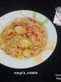 Spaghetti with irish potatoes