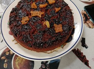 Una foto de Torta de Guineo Acaramelada con Carambola