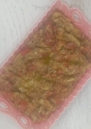 صورة لوصفة سلطة باذنجان مشوي 🍅🍆