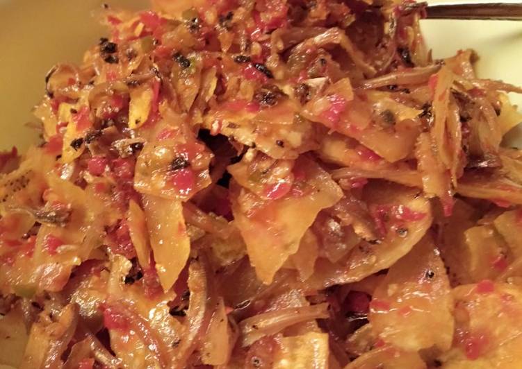 Sambalado keripik pisang teri