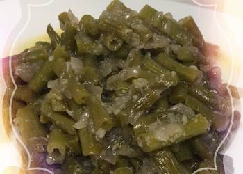 Fast Cooking Methods Green beans in olive oil Savory Delicious