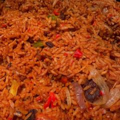 A picture of Jollof Rice.