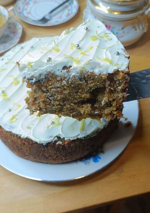 Une photo de 🥕 Carrot cake and cream cheese