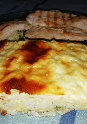 Una foto de Pastel de arroz con queso