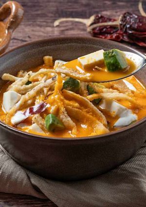 Una foto de Sopa de tortilla