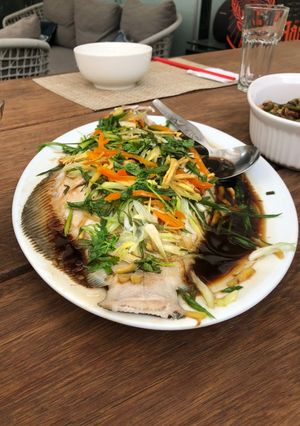 Una foto de Pescado al Vapor 🐠 peruano