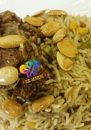 صورة لوصفة مندي الخضار باللحم
