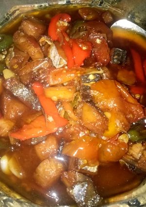 Foto resep Ikan asin telang asam manis pedas enakk 🐟