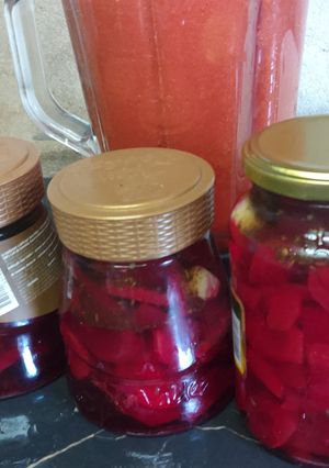 Una foto de Escabeche de zanahoria y remolacha