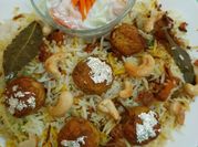 A picture of pudina biryani