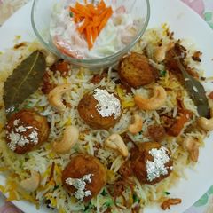 Shahi kofta Biryani 😊 A picture of Shahi kofta Biryani 😊.