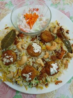 A picture of Shahi kofta Biryani 😊.