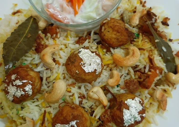 Recipe of Any-night-of-the-week Shahi kofta Biryani 😊