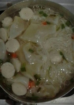 Foto resep Sup misoa+pangsit daging+bakso ayam