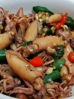 Foto resep Cumi Asin Cabai Hijau