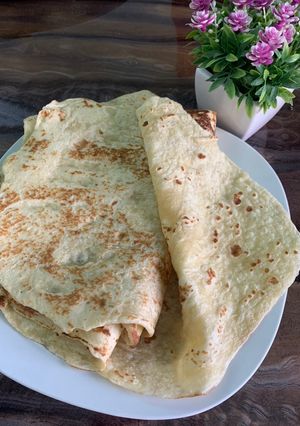 صورة لوصفة خبز الصاج 🌯
