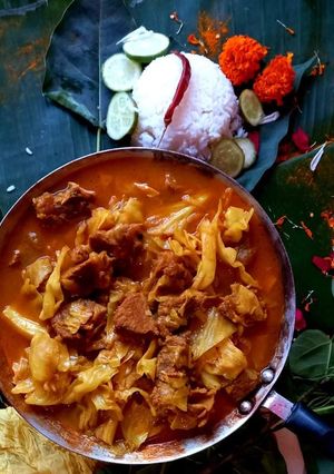 বাঁধাকপি দিয়ে গরুর রেজালা রেসিপির প্রধান ছবি