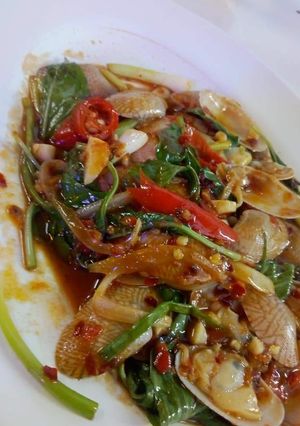 รูปของ ผัดหอยลายน้ำพริกเผา