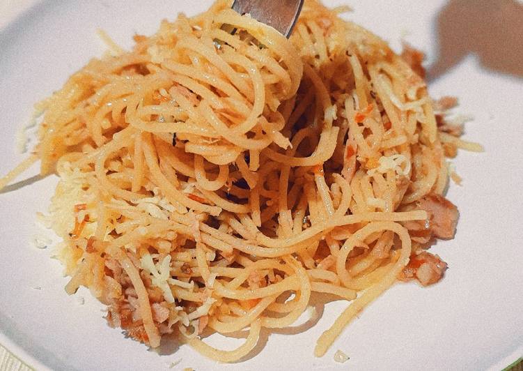 Resep Spaghetti Aglio Olio Rumahan, Enak Banget