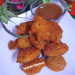 Crispy homemade falafel A picture of Crispy homemade falafel.