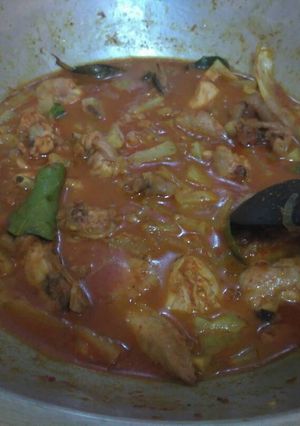Foto resep Gulai Ayam Labu Siam Sederhana