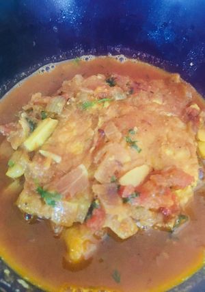 A picture of Omlette curry.